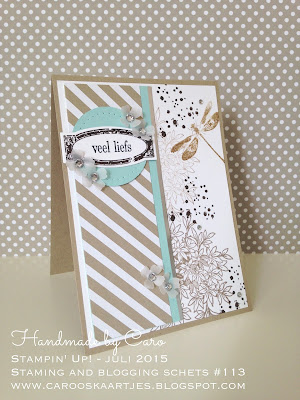 Handgemaakt door Caro - juli 2015 - Stampin' Up!