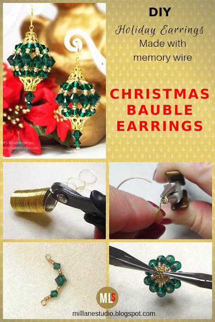 Step by Step inspiration sheet for how to make bauble earrings.