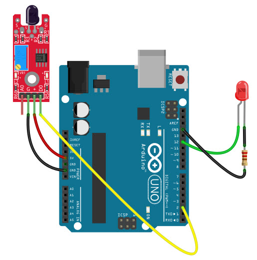 flame sensor with Arduino