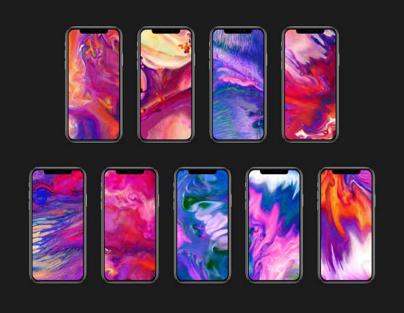 Here are some beautiful iPhone X Video inspired Wallpapers for your older iPhones created from screenshots of the WeAreColorful video.