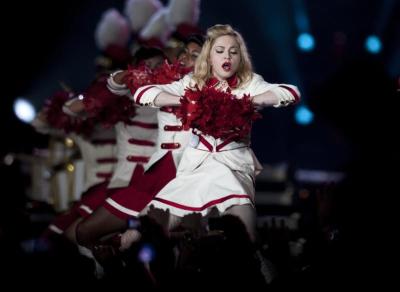 US singer Madonna performs