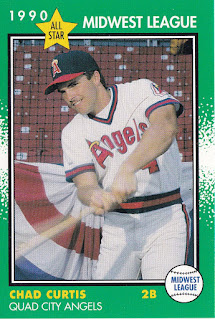 Chad Curtis 1990 Quad City Angels card