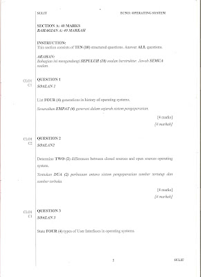 Muka surat kedua Contoh Soalan Past Year Operating System EC503 Sesi Disember 2015