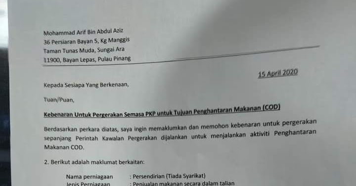 Contoh Surat Rasmi Drop Subjek Dalam Bahasa Inggersi