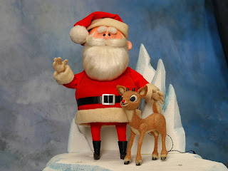 Santa And Rudolph Wallpaper