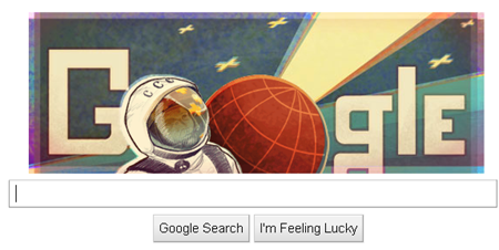 Google Logo on 50th Anniversary of First Human Space Flight