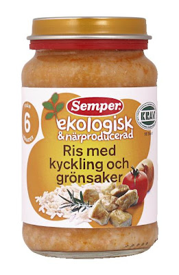 ekologisk barnmat med kyckling