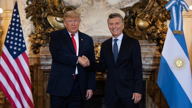 Mauricio Macri recibió a Donald Trump