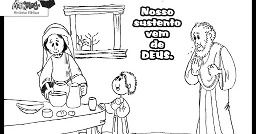 Resultado de imagem para historia elias e a viuva de sarepta desenhos e atividades