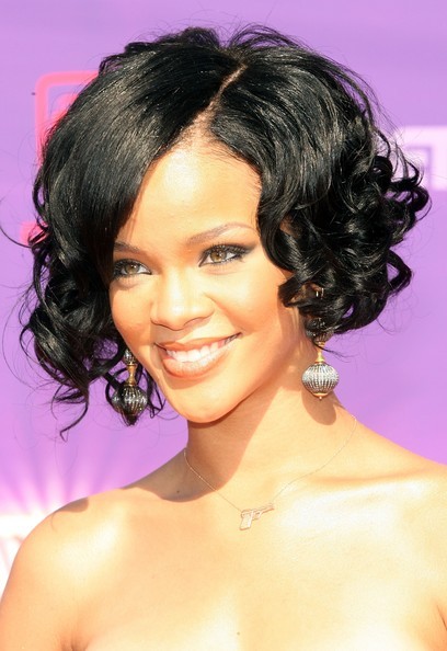 pictures of short curly stacked a-line bob hairstyles