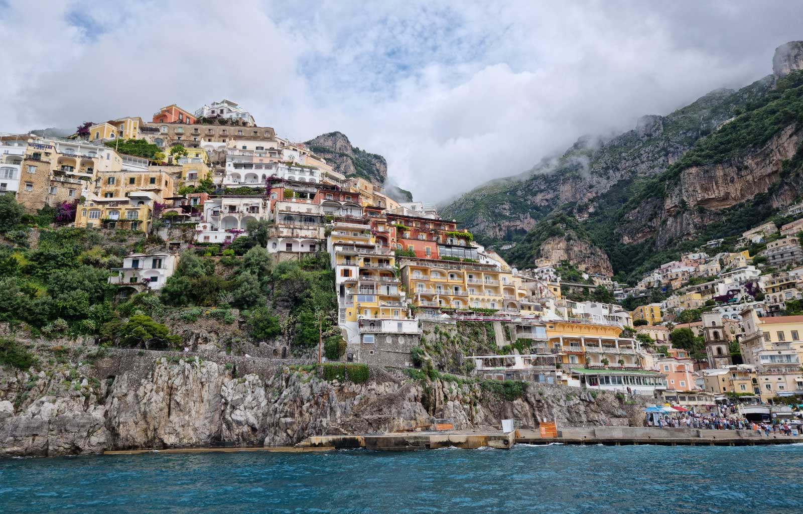 Positano vue de la mer