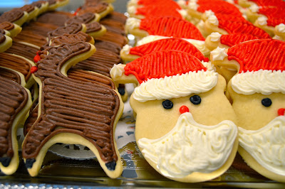 Santa Claus and Rudolph Cookies