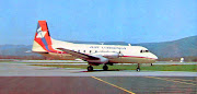 Air Virginia Hawker Siddeley HS 748. A twin turboprop airliner originally . (airvirginia british aerospace hs )