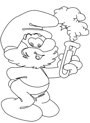 Desenhos para Colorir dos Smurfs – Imagens para Imprimir