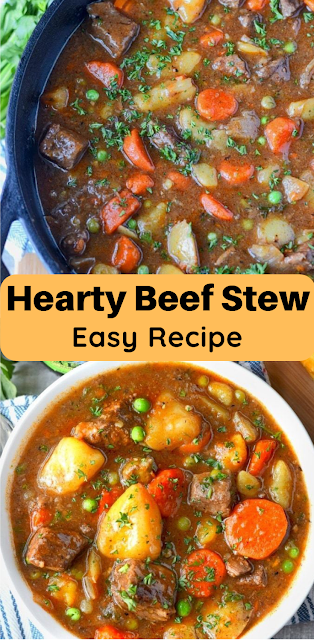 One Pot Hearty Beef Stew Easy Recipe