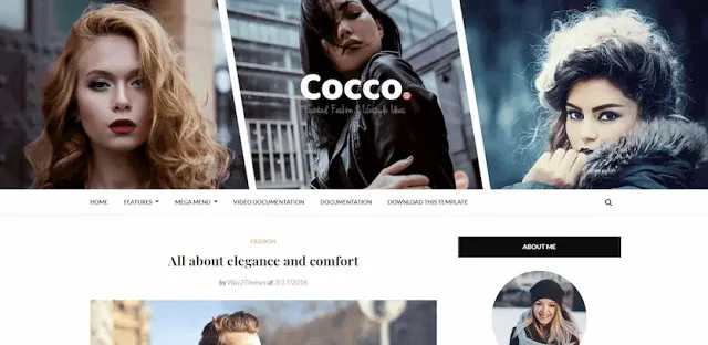 Cocco Stylish Blogger Teması