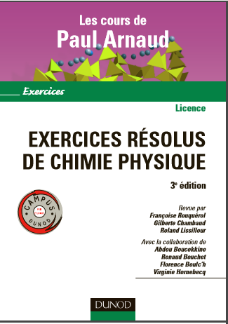 Exercices résolus de Chimie Physique 3ème édition