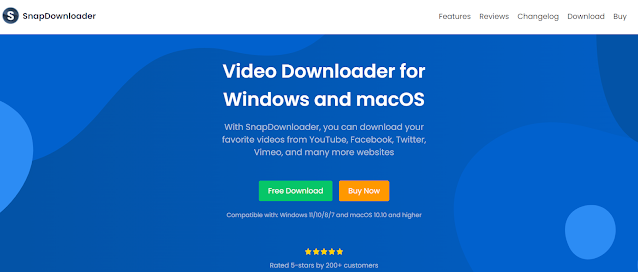 SnapDownloader - Free Video Downloader for Windows PC