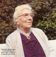 Mathilde Hellemans (1868-1977), hier afgebeeld op 104-jarige leeftijd