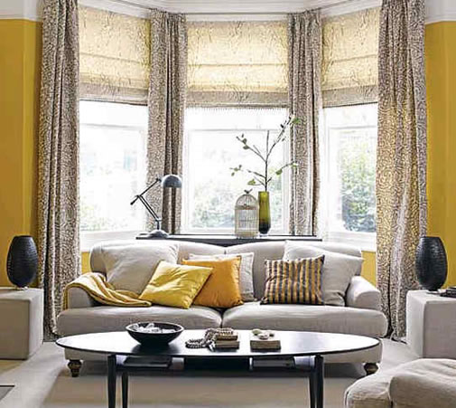 Yellow and Grey Room Design in 2012