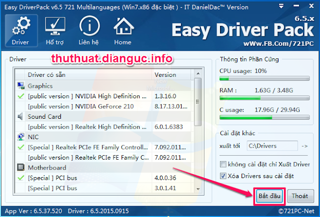 Download Wandriver 6.5 Tiếng Việt - Bộ Driver tự động đầy đủ cho Windows