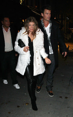 Fergie out to Dinner in NYC with Josh Duhamel