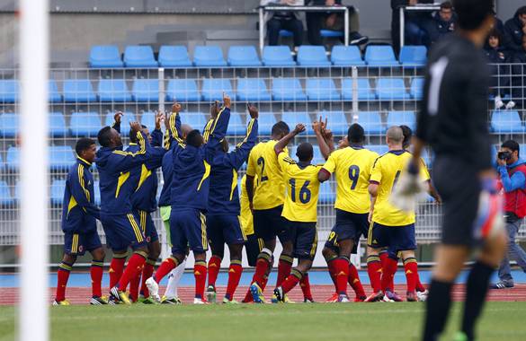 Colombia derrotó 2-1 a Estados Unidos y lidera el grupo A de Toulon