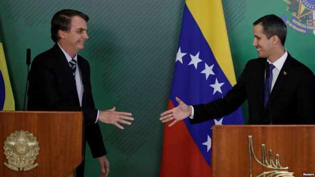 Guaidó en periplo internacional se reunió con presidente de Brasil y luego lo hará con presidente de Paraguay. 