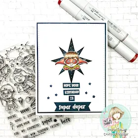 Sunny Studio Stamps: Super Duper Customer Birthday Card by Courtney Kreeber