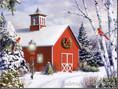 christmas barn