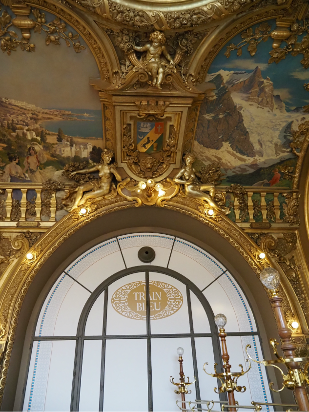 detalhes restaurante Le Train Blue Gare de Lyon