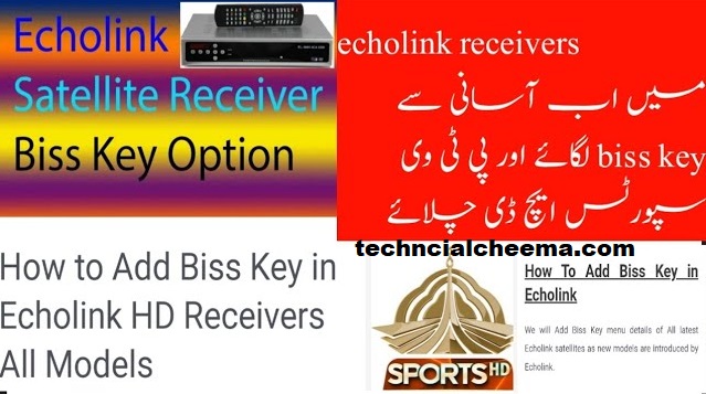 Add Biss Key In Echolink HD Receiver All Models