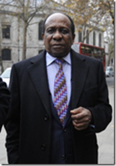 Mr Reginald Mengi appear at The Royal Courts of Justice in London.