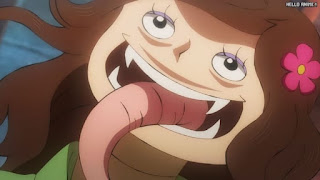 ワンピースアニメ 1042話 ブラックマリア部下 濡れ女 | ONE PIECE Episode 1042