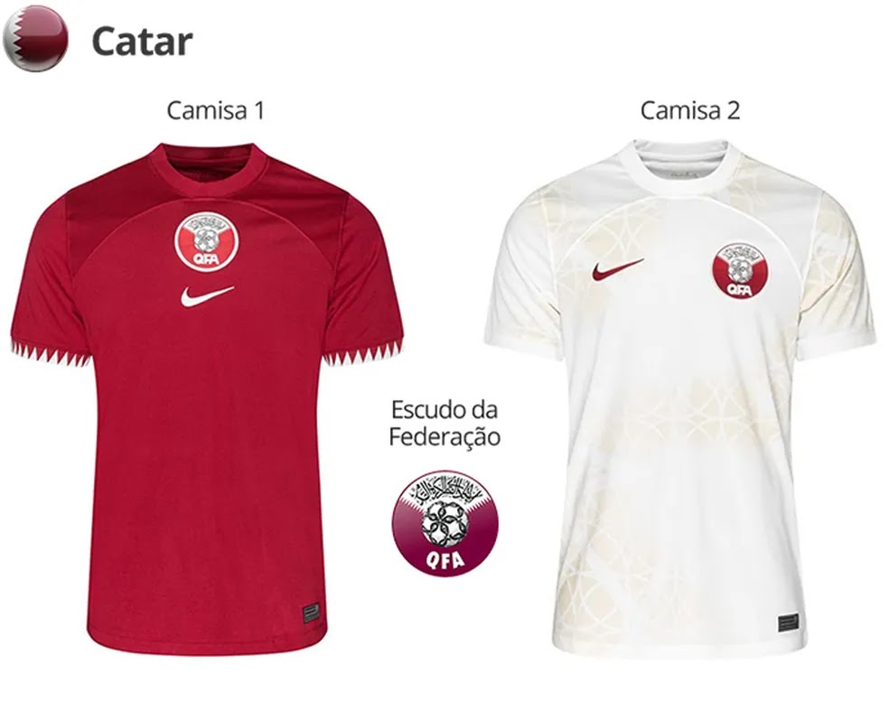 Uniforme do Catar para a Copa do Mundo 2022