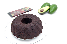 Vegan chocolate cake with avocado baked