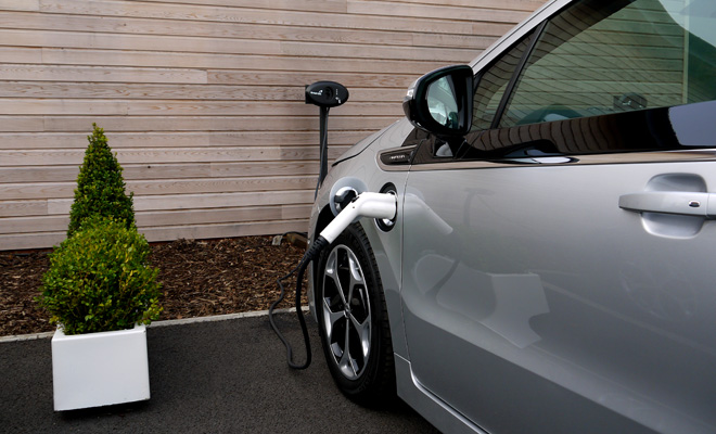 Vauxhall Ampera charging