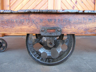   Lineberry Foundry factory cart coffee table