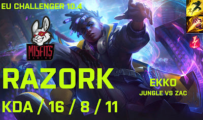 MSF Razork Ekko JG vs Zac - EU Challenger 10.4