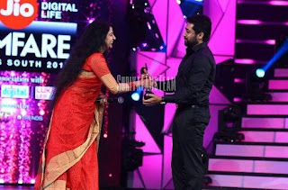 Surya Recieving Filfare for best actor 2017 images