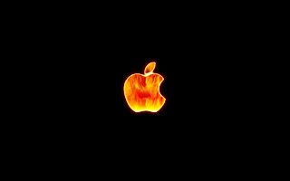 Fire Apple Wallpaper