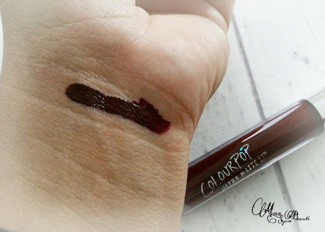 ColourPop makeup revue swatch lipstick matte lax shipito