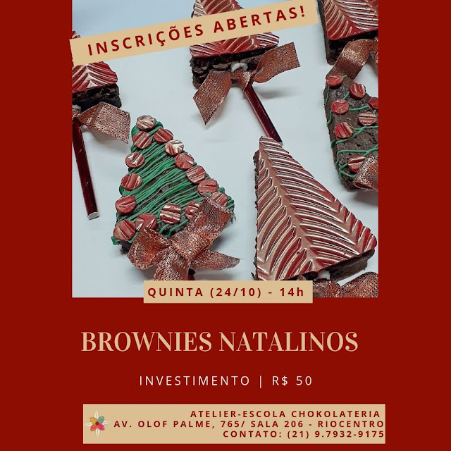 Brownies Natalinos  Outubro 2019