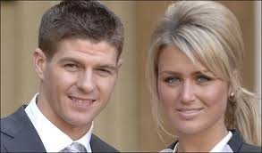 Steven Gerrard with Wife