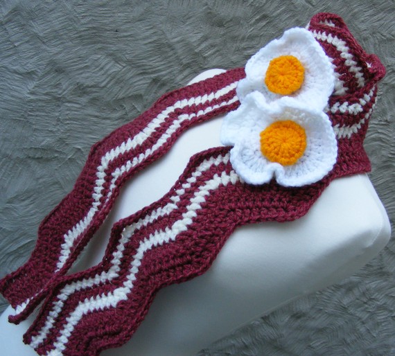 Bacon And Egg Scarf8