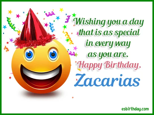 Zacarias Happy birthday