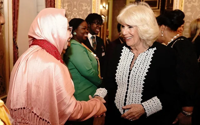 Queen Camilla attended the 2024 Commonwealth Day Reception that took place at Marlborough House. Baroness Patricia Janet Scotland