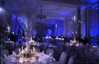 Wedding Decor, lounges decorated in Blue