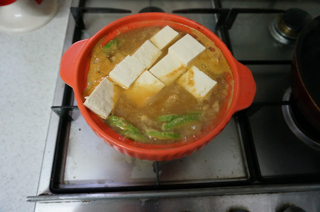 Tofu in the beanpaste soup