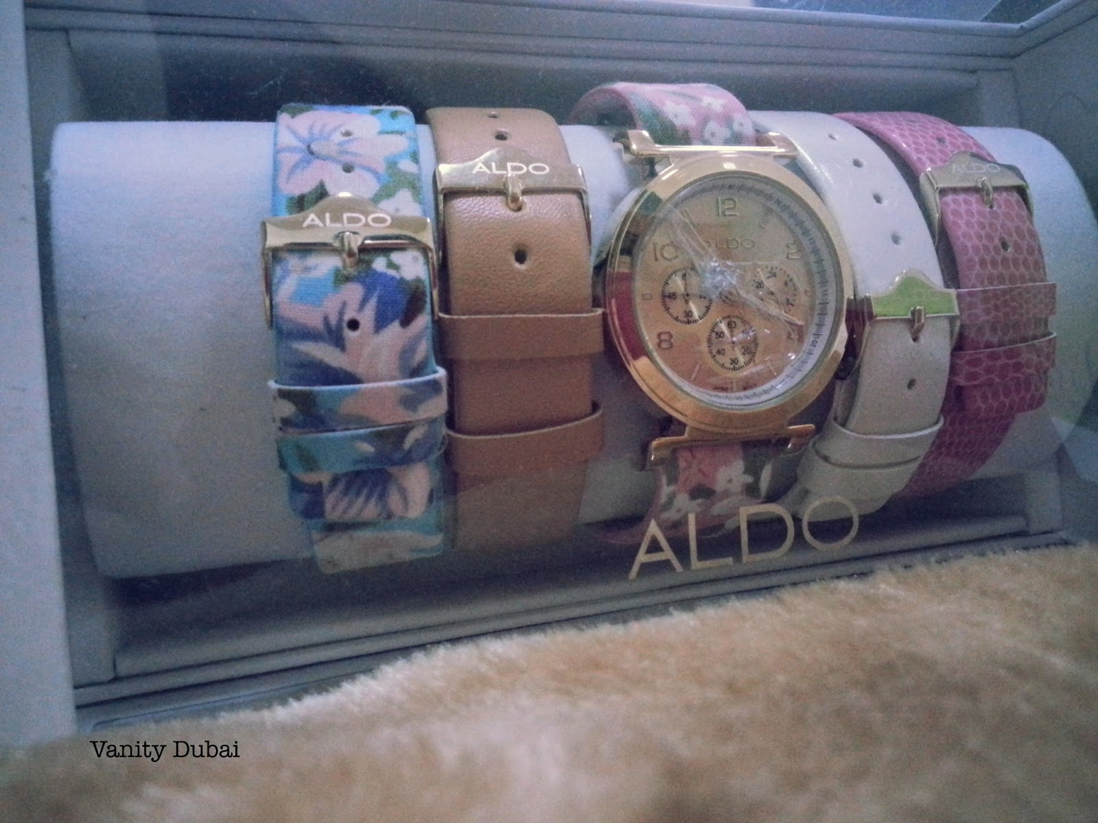 aldo watch with inter changeable straps aed160 aldo mint wristwatch